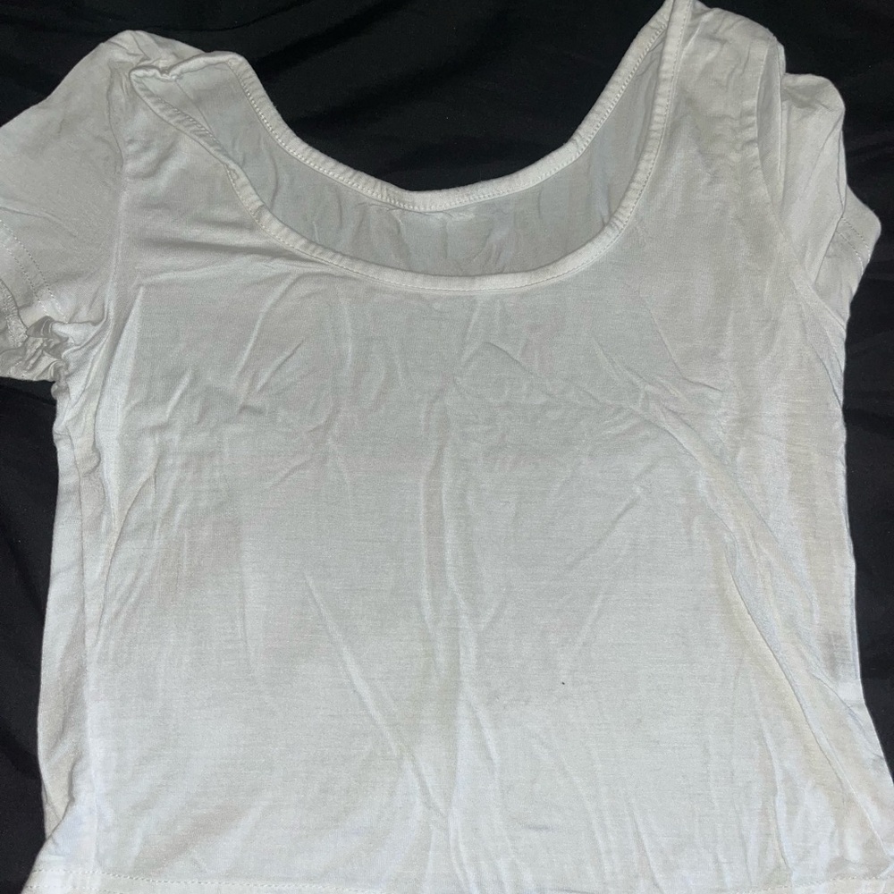 White crop top